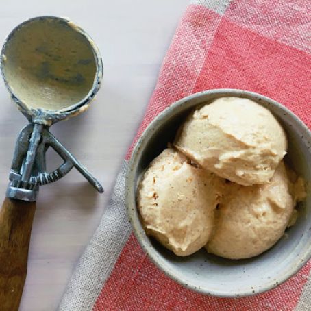 Homemade Pumpkin Frozen Yogurt