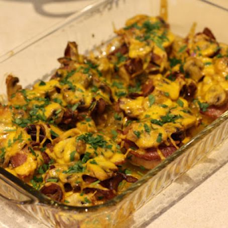 Honey Mustard Chicken with Bacon and Mushrooms