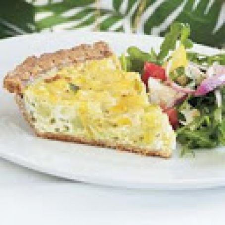Cauliflower, Sweet Onion and Leek Quiche