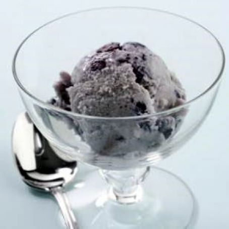 Blueberry-Cinnamon Swirl Ice Cream
