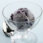 Blueberry-Cinnamon Swirl Ice Cream
