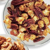 Spiced Popcorn with Pecans & Raisins