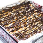 Salted Pretzel Marshmallow Blondies