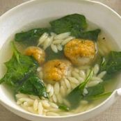 Chicken Meatball-and-Orzo Soup