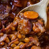 Baked Beans with Smoked Sausage - Spicy Southern Kitchen