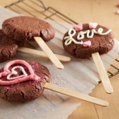 Valentine Chocolate Cookie Pops