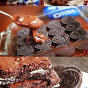 Hot Fudge Sundae Oreo Brownies