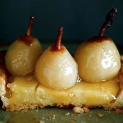 SECKEL PEAR TART w/PEAR  CREAM