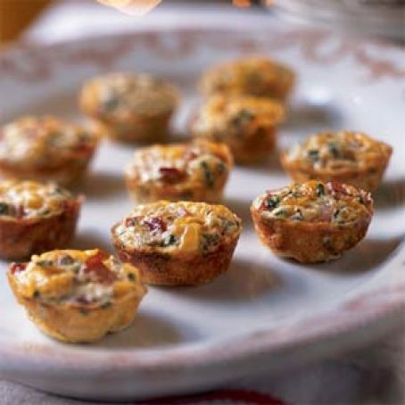 Mini Frittatas with Ham and Cheese