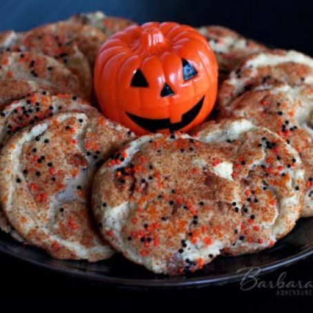 Halloween Snickerdoodles with Cinnamon Chips