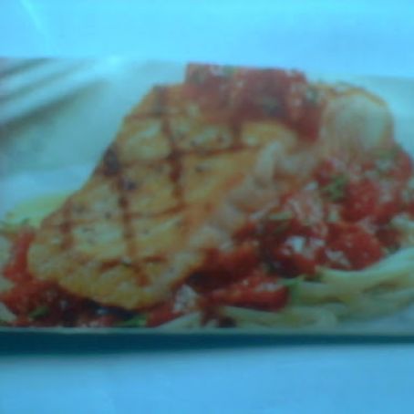 Grilled Salmon with Pomodoro Sauce