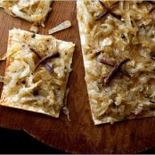 LAVASH PIZZA w/ONIONS & ANCHOVIES
