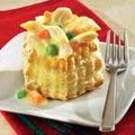 Mini Turkey Pot Pie in a Shell