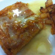 Baked Croissant French Toast with Orange Syrup