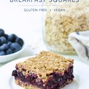 bars - Blueberry-Oat Breakfast Squares