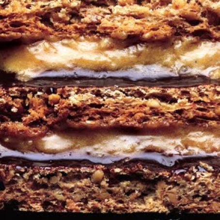 PEANUT DACQUOISE w/PEANUT BUTTER MOUSSE