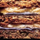 PEANUT DACQUOISE w/PEANUT BUTTER MOUSSE