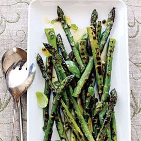 Grilled Asparagus with Caper Vinaigrette