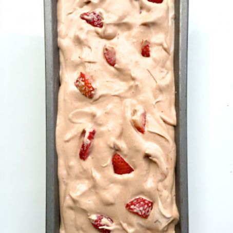 Strawberry Nutella Ice Cream