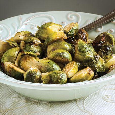 Mustard-Garlic Brussels Sprouts