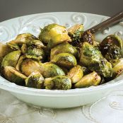 Mustard-Garlic Brussels Sprouts