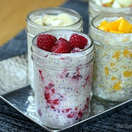 Overnight, No-cook Oatmeal with Chia