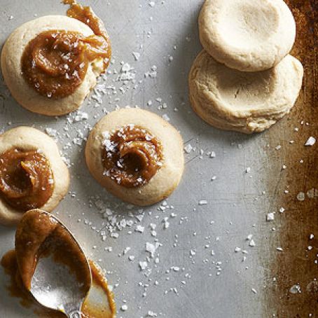 Salted Caramel Thumbprint Cookies