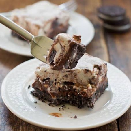OREO FUDGE ICE CREAM BARS