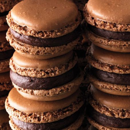 Chocolate Macaroons w/Orange Ganache (0vernight)