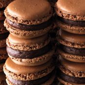 Chocolate Macaroons w/Orange Ganache (0vernight)