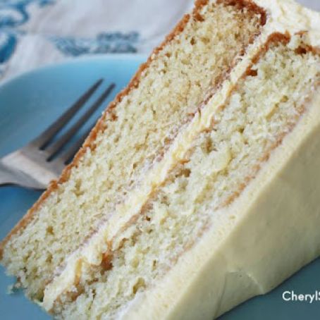 Moist Yellow Buttermilk Cake from Scratch with Pudding & Cool Whip