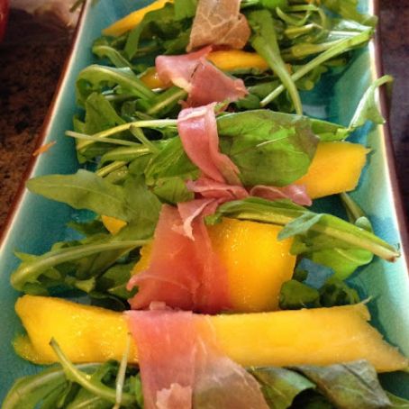 Prosciutto-Wrapped Mango Bites