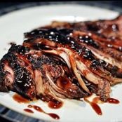 Crockpot Brown Sugar and Balsamic Glazed Pork Loin