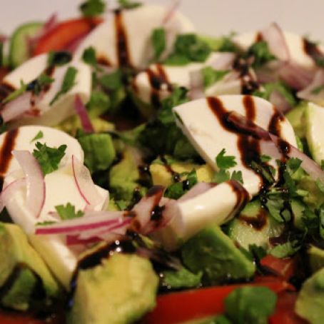 Avocado and Tomato Salad with Bocconcini