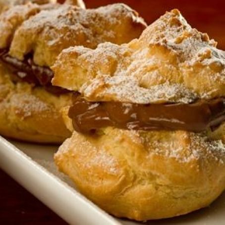 Mocha-Filled Cream Puffs