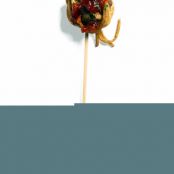 Spaghetti-and-Meatball Skewers