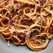 Bucatini with Butter-Roasted Tomato Sauce