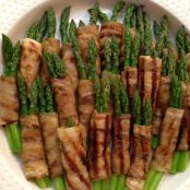 Grilled Asparagus Wrapped in Eggplant