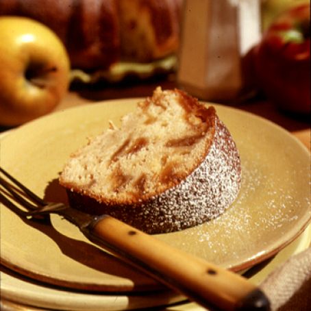 Lemony Apple-Cider Caramel Cake