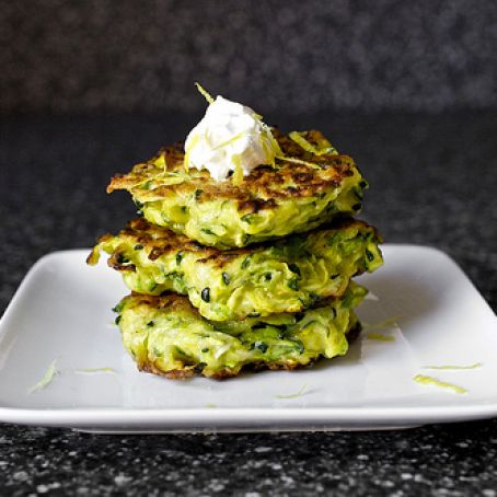Zucchini & Parm Fritters with Spicy Tomato Sauce