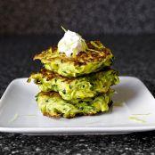 Zucchini & Parm Fritters with Spicy Tomato Sauce