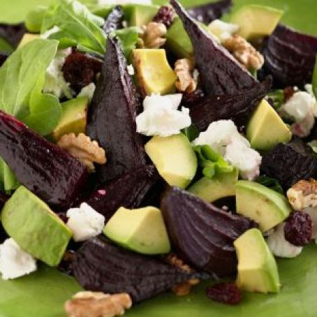 Beet and Goat Cheese Arugula Salad