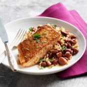 Cajun Snapper with Red Beans and Rice