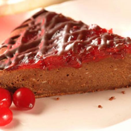 Cranberry Chocolate Brownie Cheesecake