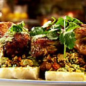 Brick Chicken with Apricot Couscous