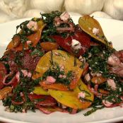 Michael Symon's Kale Salad with Shaved Beets, Feta and Toasted Almonds