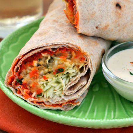 Spicy Lentil Wraps with Tahini Sauce Recipe from The Kitchn