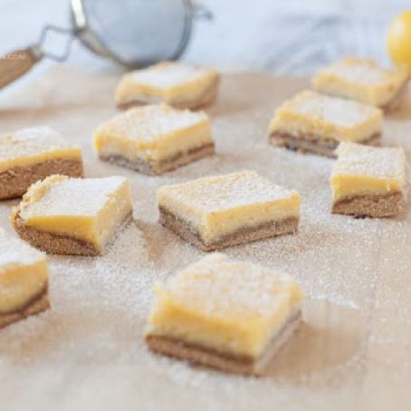 LUSCIOUS LEMON BARS, LUSCIOUS  (NUT-FREE)