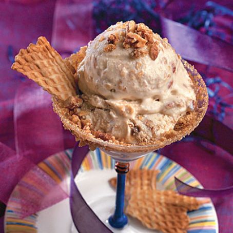 Pecan-Caramel Crunch Ice Cream