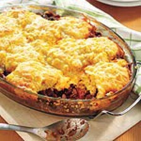Chunky Chilli Cornbread Cobbler